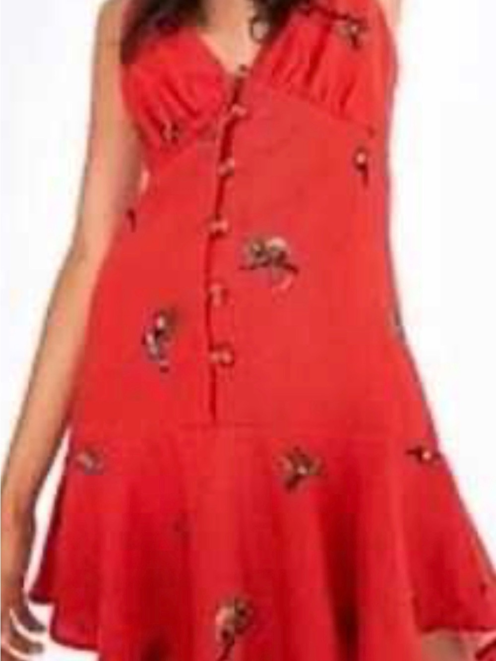 NWT FARM Rio Tucan mini linen dress medium